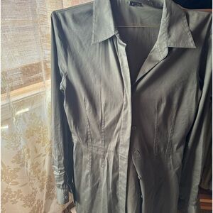 THEORY mini shirt dress Khaki Sz 2